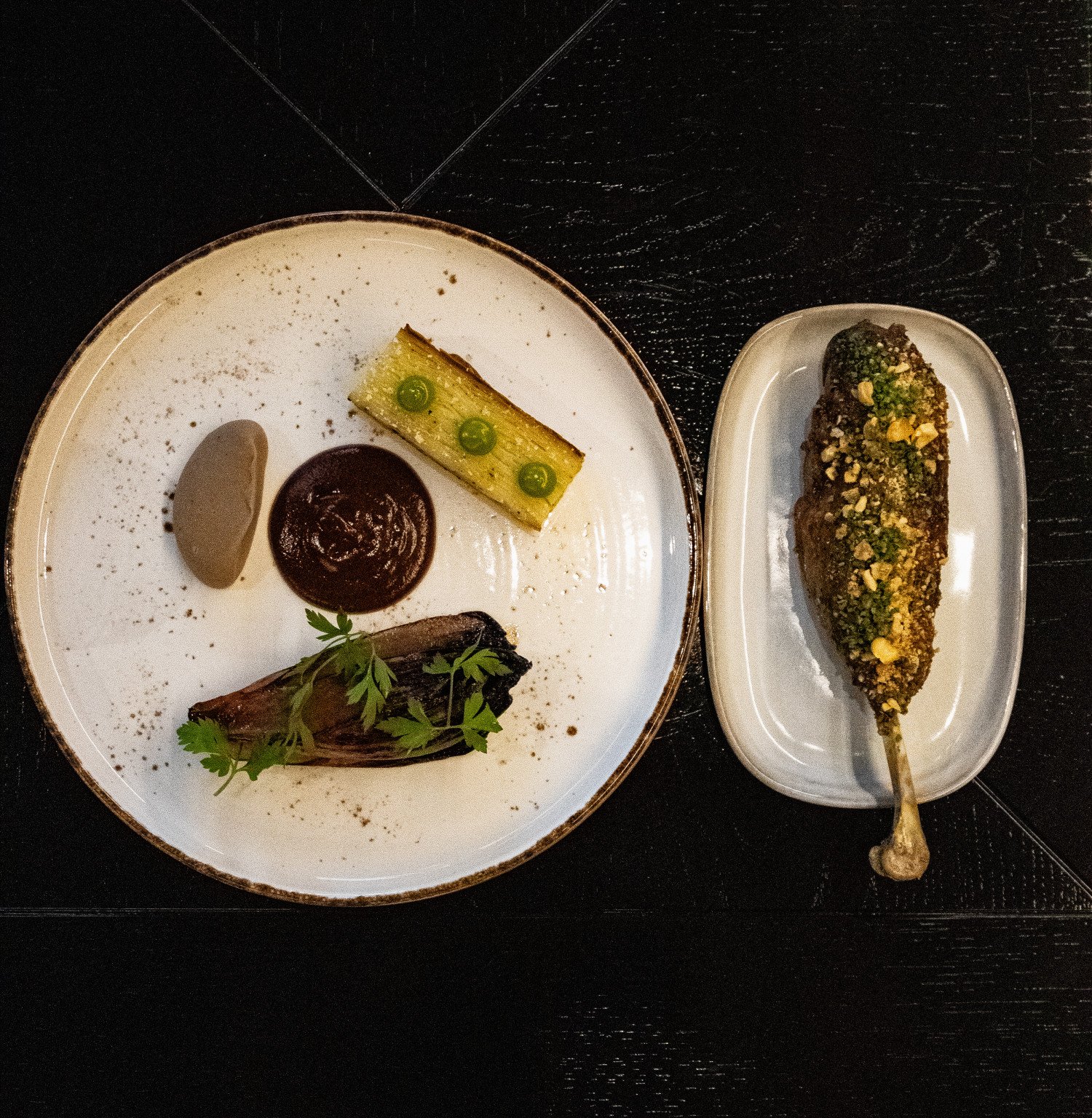 Trybowana noga z gęsi w menu Chianti trybowana noga z gęsi w menu Chianti