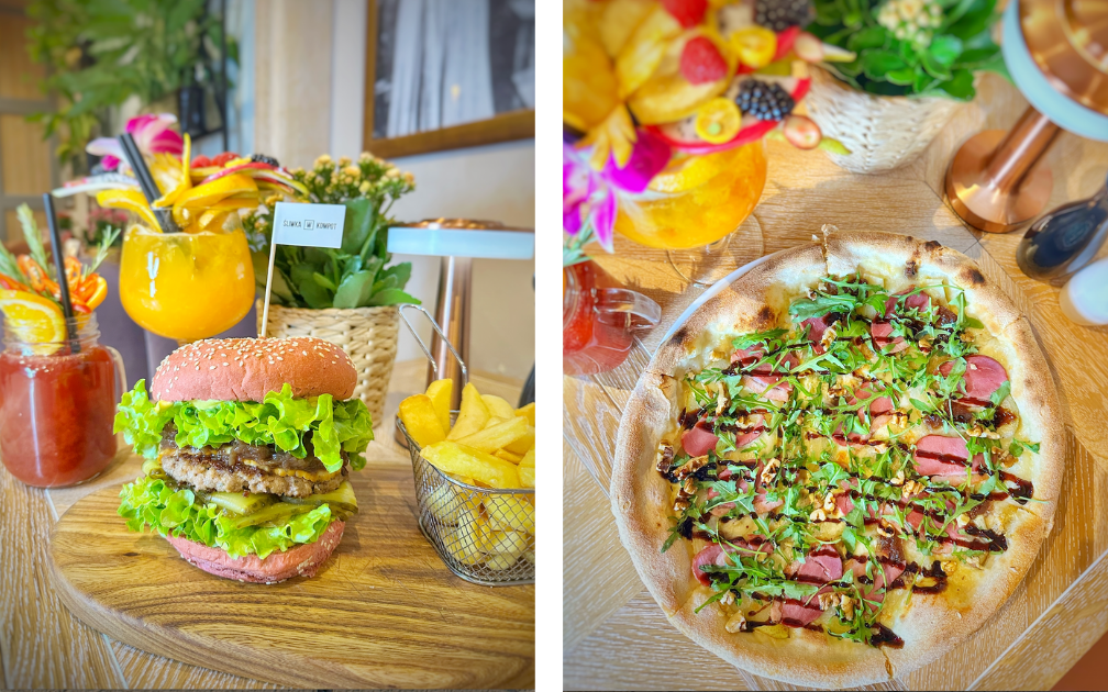 Gęsina w nowoczesnej wersji / Śliwka w Kompot Gęsina w nowoczesnej wersji / Śliwka w Kompot